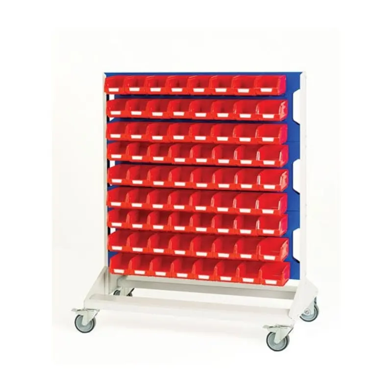 Bott Louvre Panel Trolley with 144 No 2 Bins Double Sided