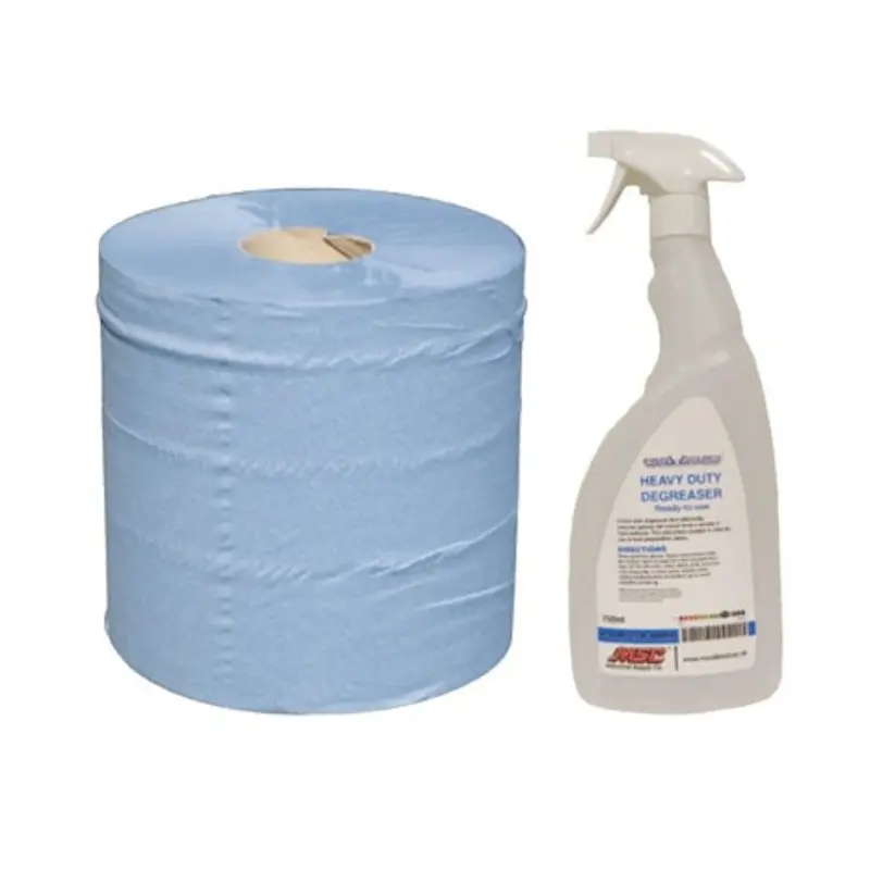 Pro-Source Large Wiping Roll 2 Pack and 750ml Degreaser Spray