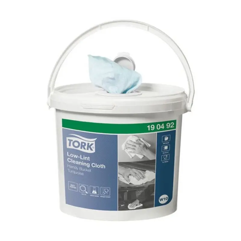 Tork Low Lint Cleaning Cloth Handy Bucket Blue X 200 Sheets