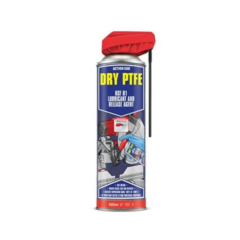 Action Can 500ml Dry PTFE Lubricant Twinspray