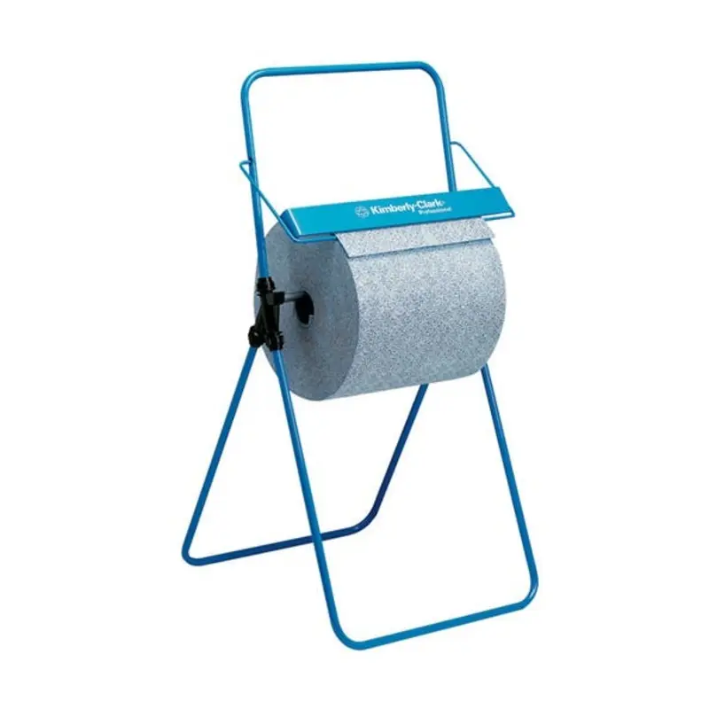 Kimberly Clark 6154 Floor Standing Large Wiper Roll Dispenser - Blue