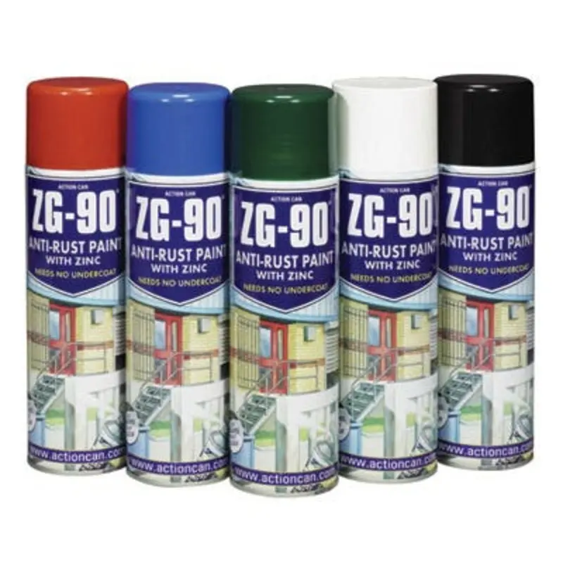 Action Can 500ml Zg-90 Anti Rust Paint With Zinc Red Aerosol