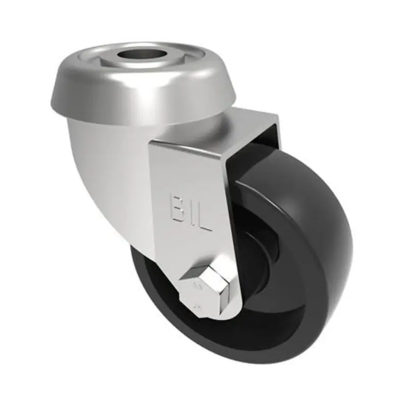 BIL 50mm Light Duty Swivel Castor Black Polypropylene 40Kg