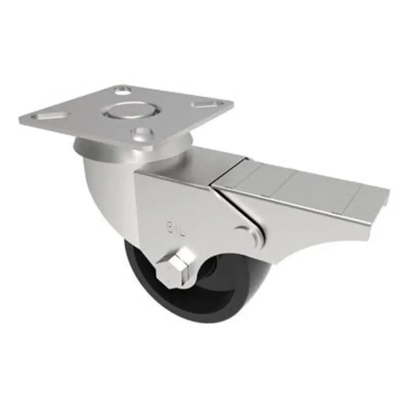 BIL 50mm Light Duty Swivel Castor Black Polypropylene 40Kg Capacity