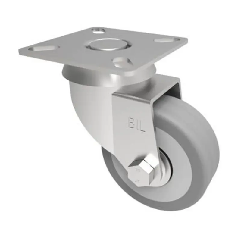 BIL 50mm Light Duty Swivel Castor Grey Rubber 40Kg Capacity