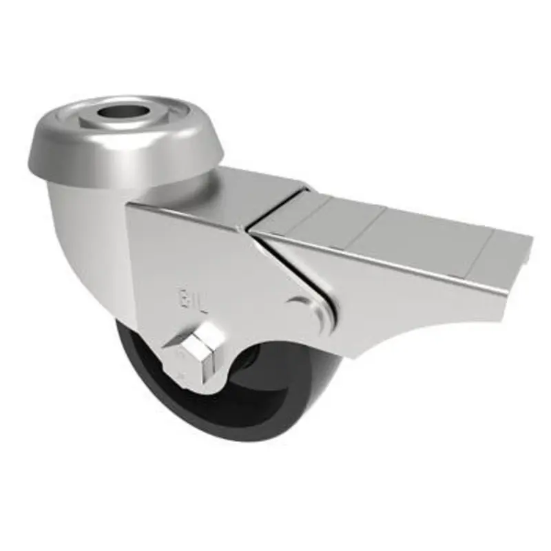 BIL 50mm Light Duty Swivel Unbraked Castor Black 40Kg