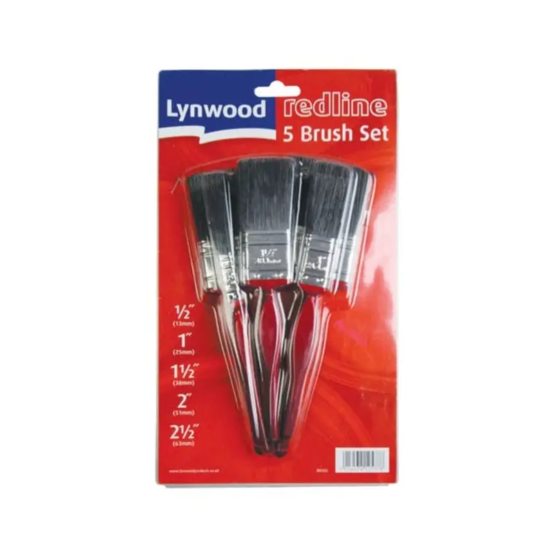 LG Harris 5 Piece Brush Pack Redline General Purpose