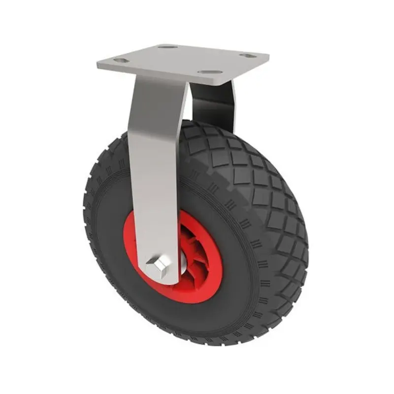 BIL 260mm Fixed Castor Pneumatic Plastic 120Kg