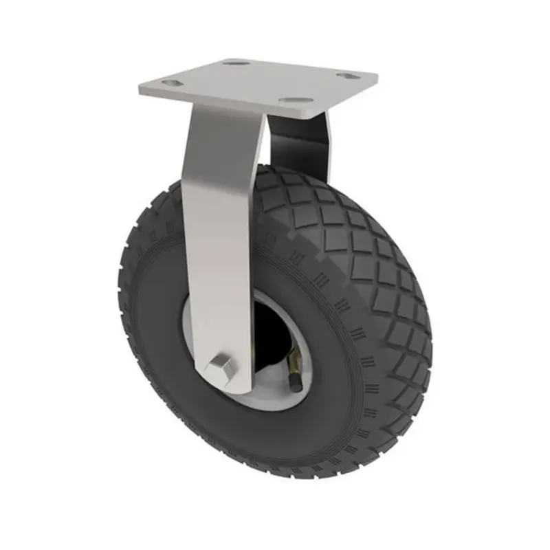 BIL 260mm Fixed Castor Puncture Proof Metal 150Kg
