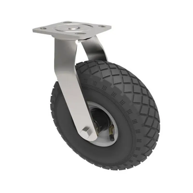 BIL 260mm Swivel Castor Puncture Proof Metal 150Kg