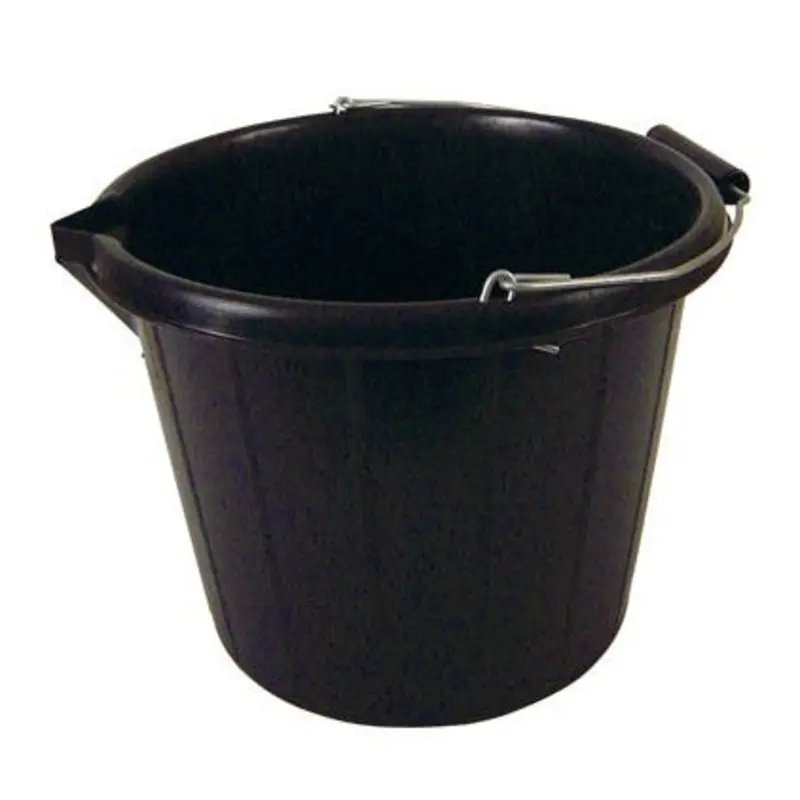 Select 3 Gallon Black Plastic Bucket