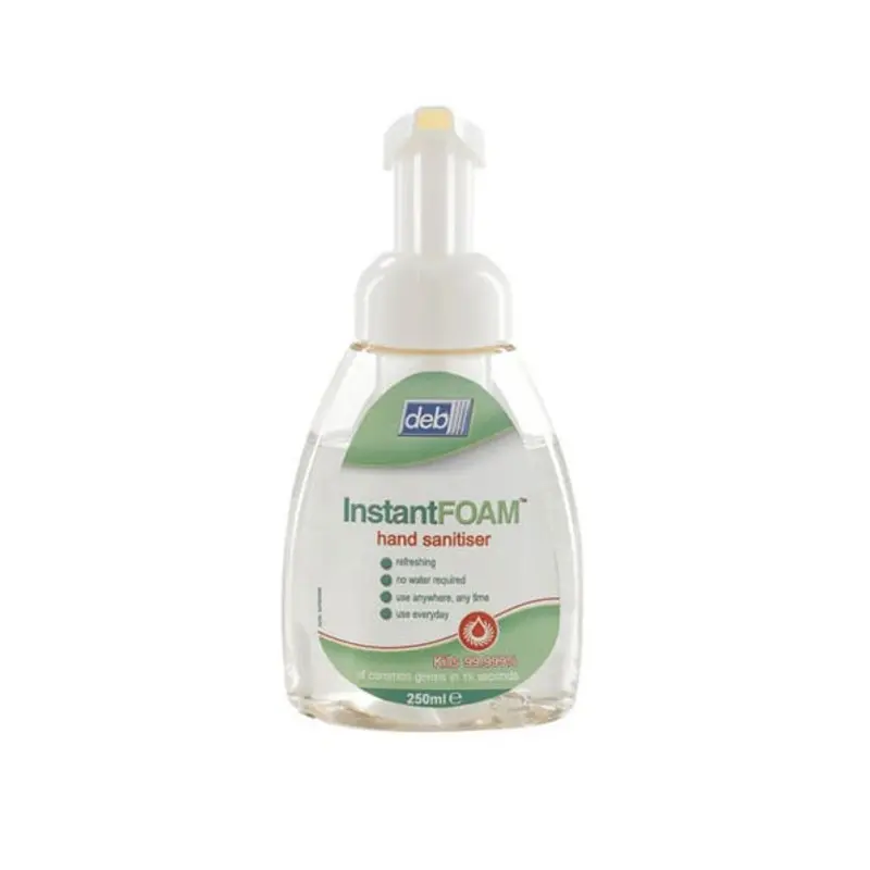 Deb 250ml Instantfoam Complete Alcohol Hand Sanitiser Pump Pack