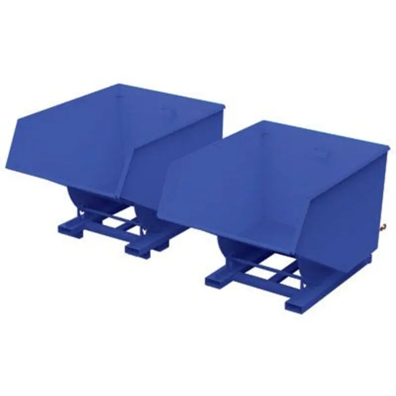 Pro-Source 1750Ltr Tipping Skip Economy 4 Way Base Blue (2000Kg Rated)