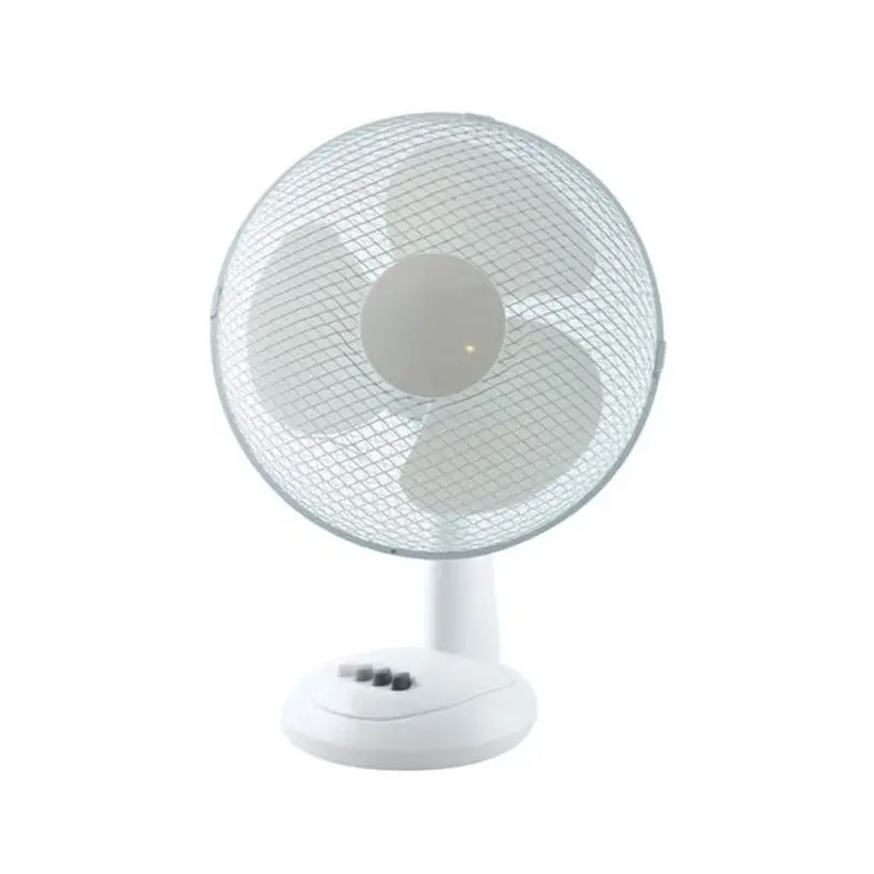 Pro-Source 12in White Desk Fan