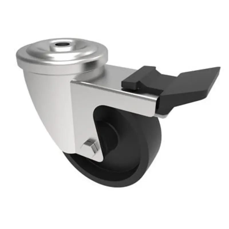 BIL 100mm High Temp Braked Castor Thermoplastic 220Kg