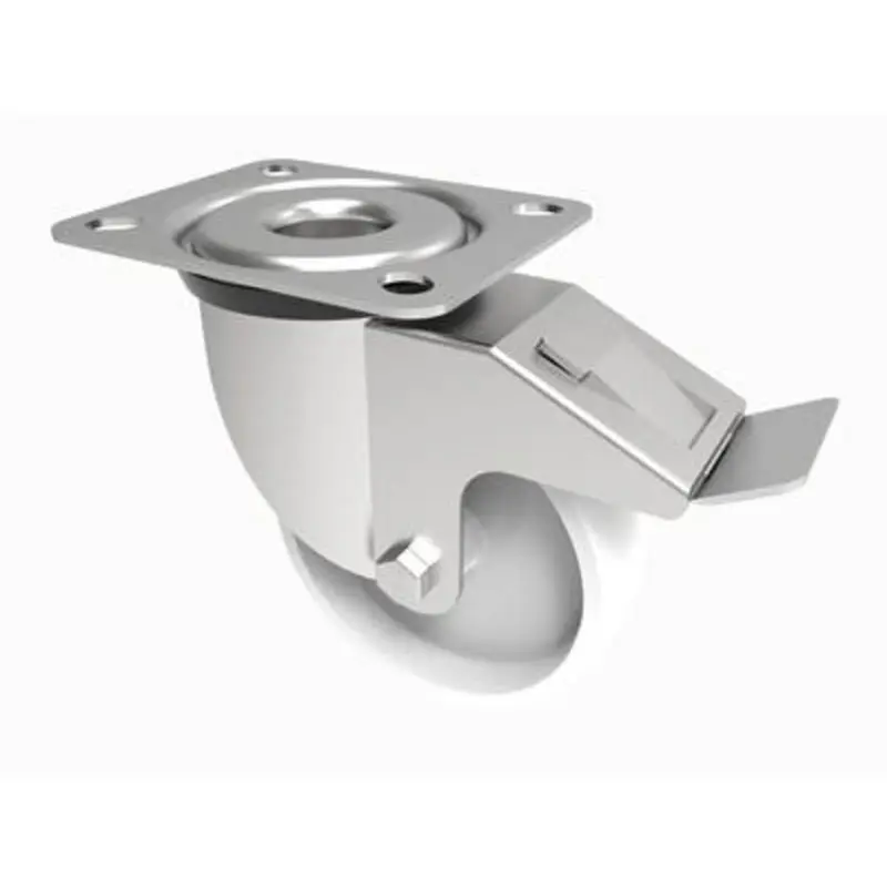 BIL 100mm Medium Duty Braked Castor Nylon 150Kg