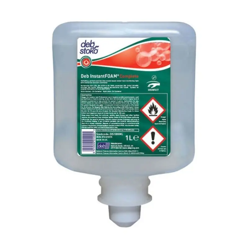 Deb 1L Carton Instant foam Complete Alcohol Hand Sanitiser