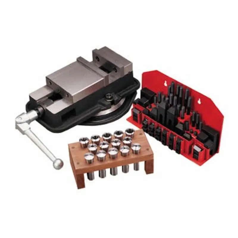 Select Bridgeport Tooling Package 1 x Vice 19 x R8 Collets and Clamping Kit