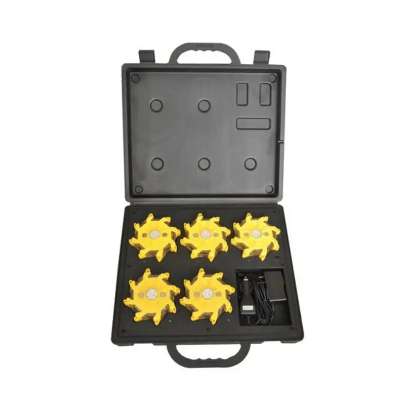 NightSearcher Pulsar Pro-Y Rechargable Leg Hazard Lights Yellow - Set of 5