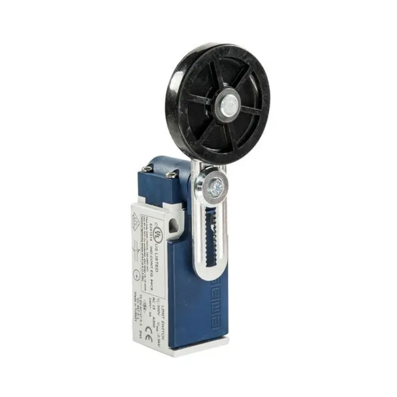 EMAS Adjustable Roller Lever 50mm Plastic Limit Switch