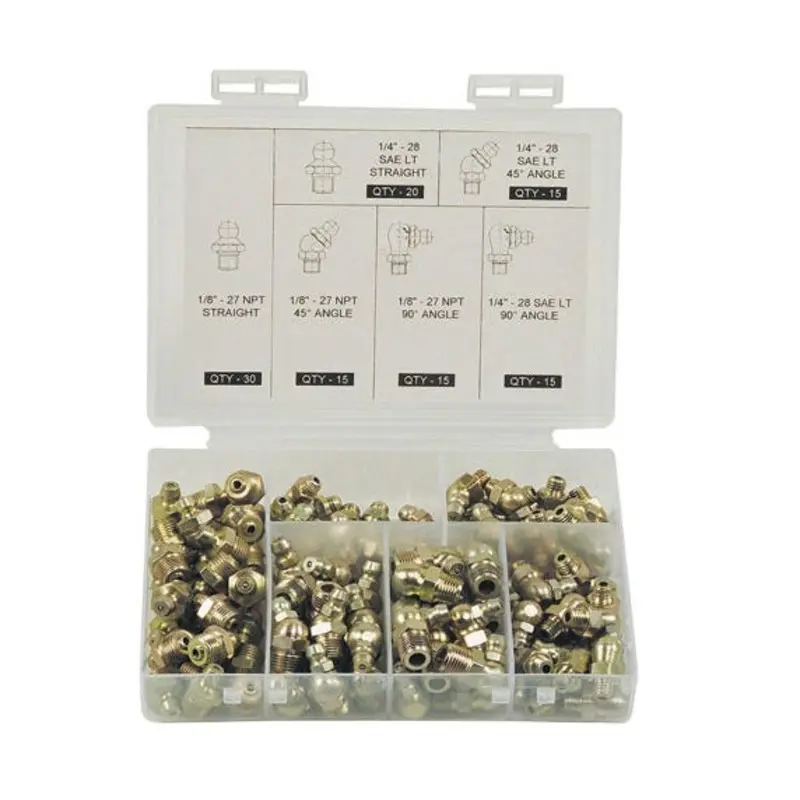 Prolube Plastic Case Grease Fitting Assorted Kits - 70 PC