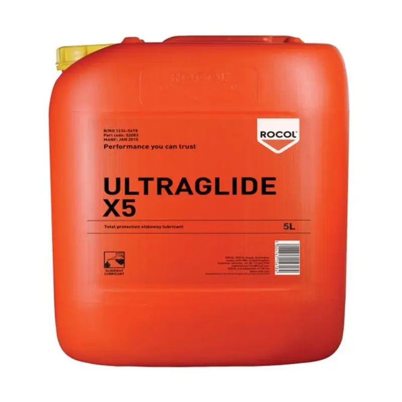 Rocol Ultraglide X5 Machine Tool Slideway Lubricant - 5L