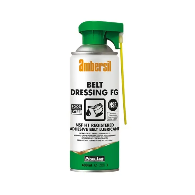 Ambersil Belt Dressing FG Adhesive Belt Aerosol Lubricant - 400ml