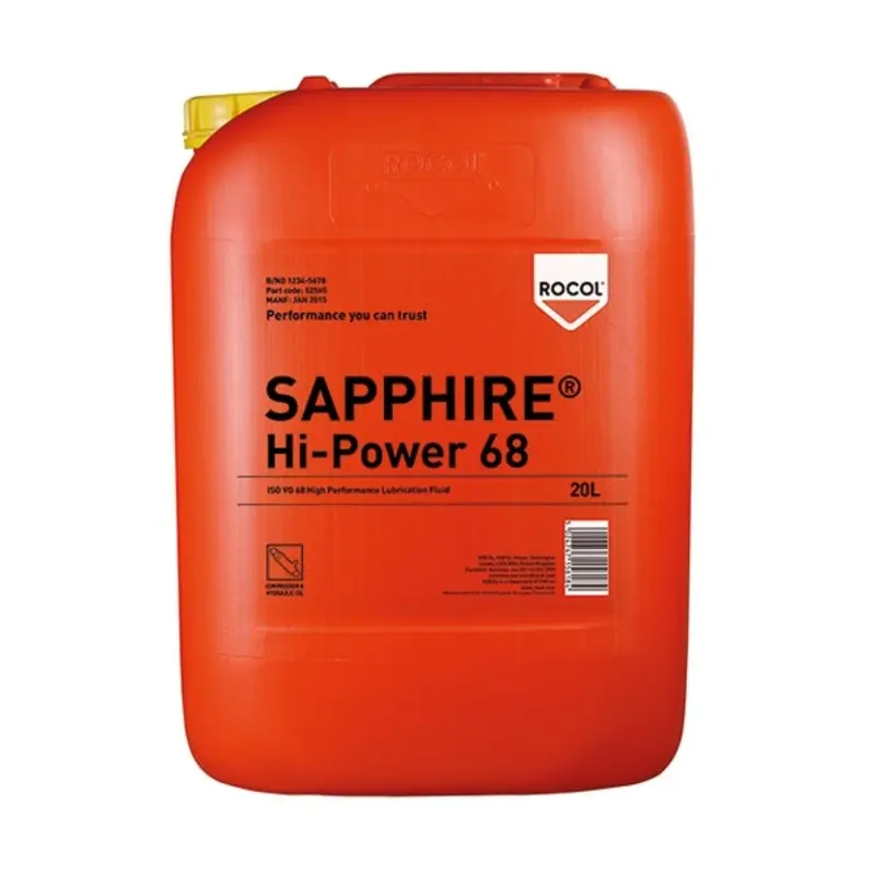 Rocol Sapphire Hi-Power 68 Hydraulic Oil - 20L