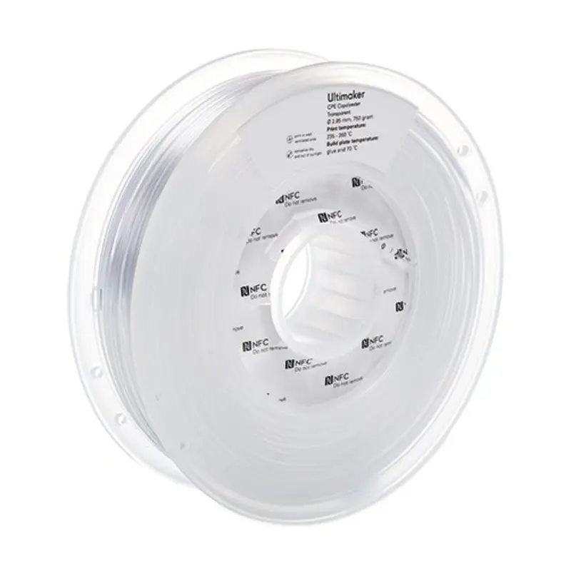 Ultimaker 2.85mm x 93m Transparent CPE-TR Filament