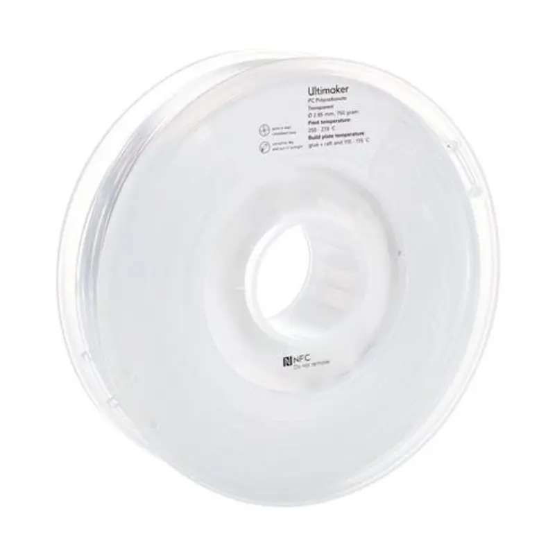 Ultimaker 2.85mm x 99m Transparent Polycarbonate Filament