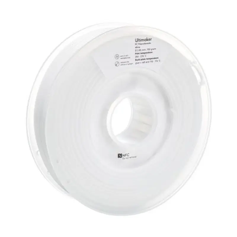 Ultimaker 2.85mm x 99m White Polycarbonate Filament