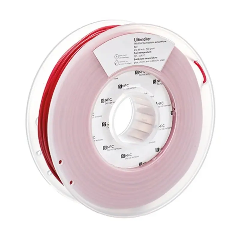 Ultimaker 2.9mm x 96m Red TPU 95A Filament