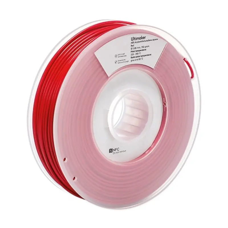 Ultimaker 2.85mm x 107m Red ABS Filament