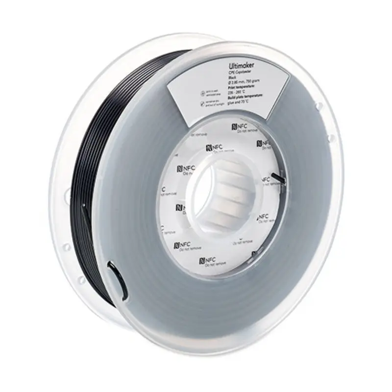 Ultimaker 2.85mm x 93m Black CPE-TR Filament