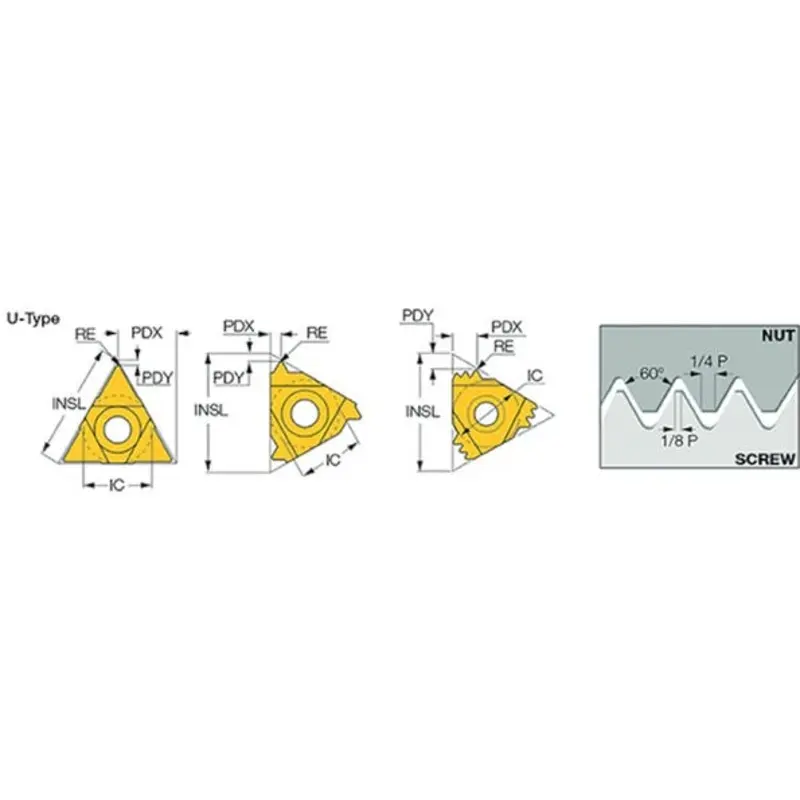 Iscar 16IL Threading Inserts - Metric  | MSC Industrial Supply Co.