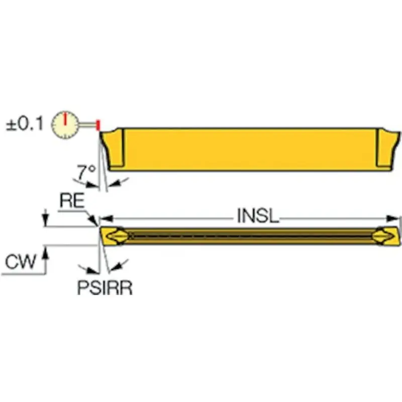 Iscar DGR Parting Off Inserts  | MSC Industrial Supply Co.
