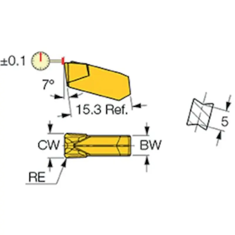 Iscar GIMF Grooving Inserts  | MSC Industrial Supply Co.