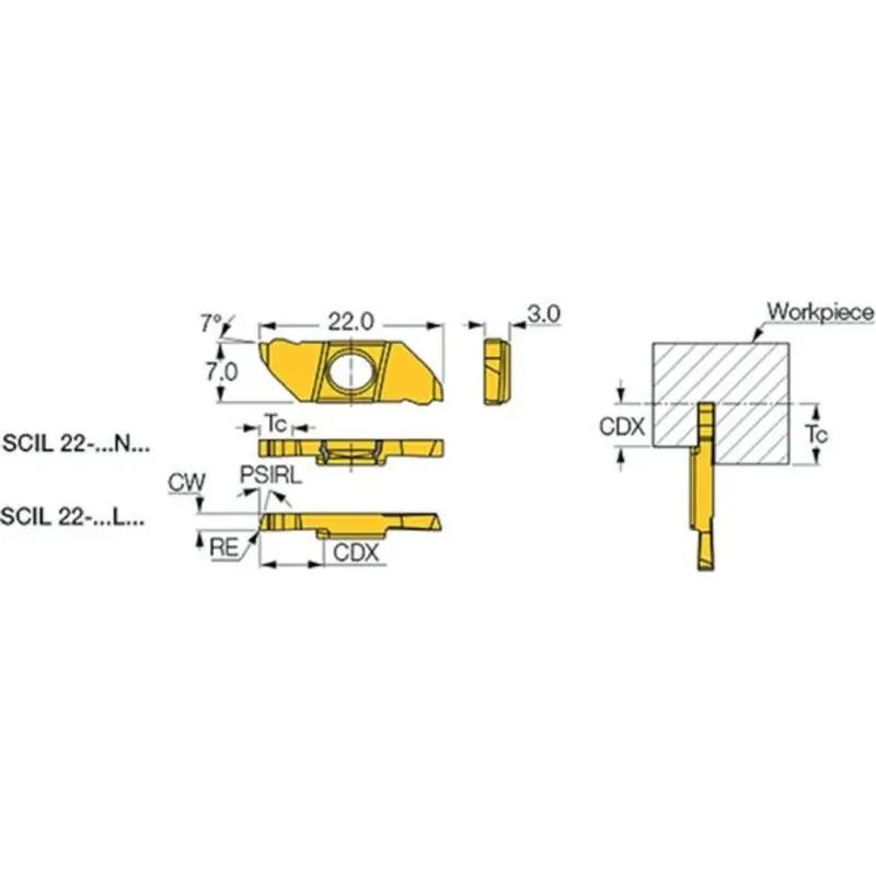 Iscar SCIR Grooving Inserts  | MSC Industrial Supply Co.