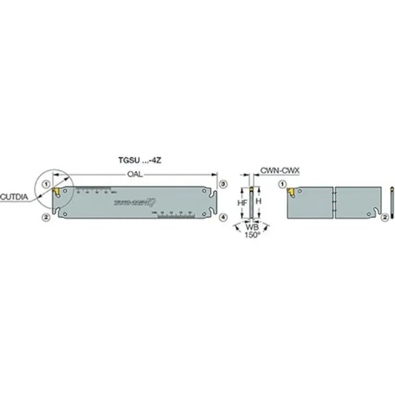 Iscar TGSU Toolholders  | MSC Industrial Supply Co.