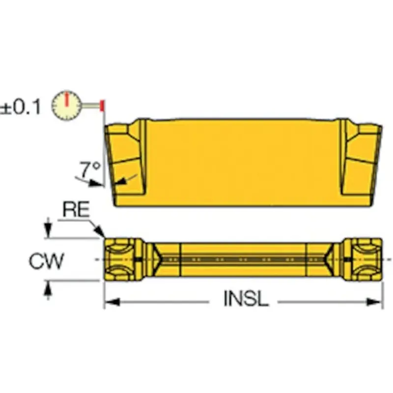Iscar DGN 3002MF IC5400 Parting-Off Insert