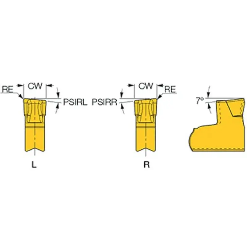 Iscar TAGR3C-6D IC908 Grooving and Parting Insert