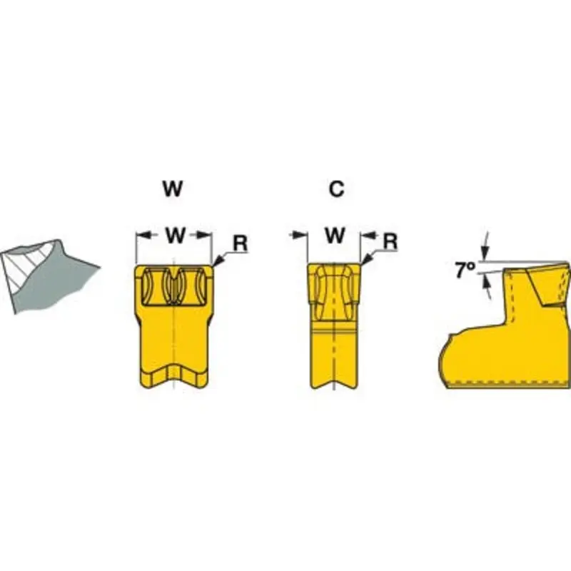 Iscar TAG N1.6C IC808 Parting Insert
