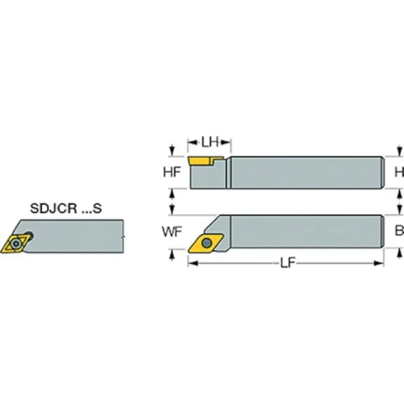 Iscar SDJCL 1616H-11 Left Hand ISO Toolholder