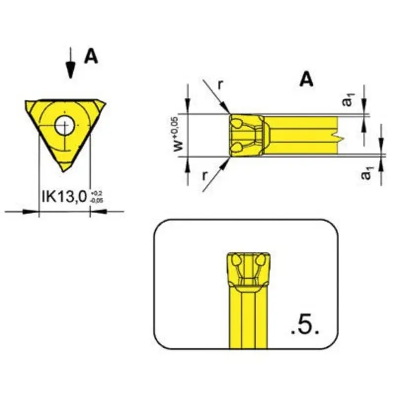 Horn S312040054TI25 04 TiCN Grooving Insert