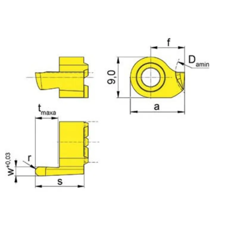 Horn R114.1230.6.15 TN35 Grooving Insert