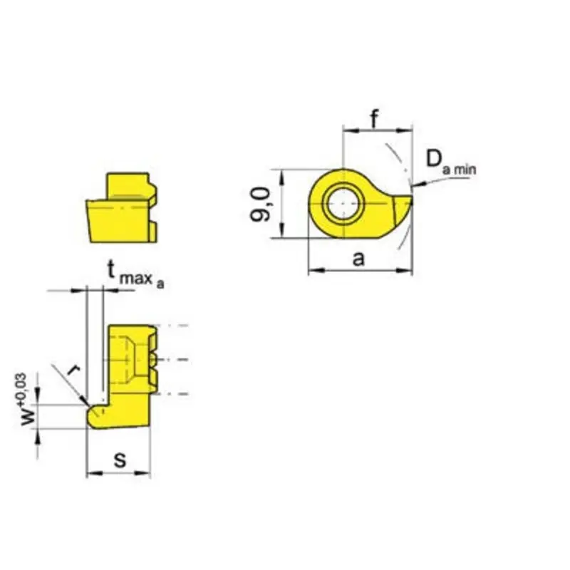 Horn R114.1410.05 TN35 Grooving Insert