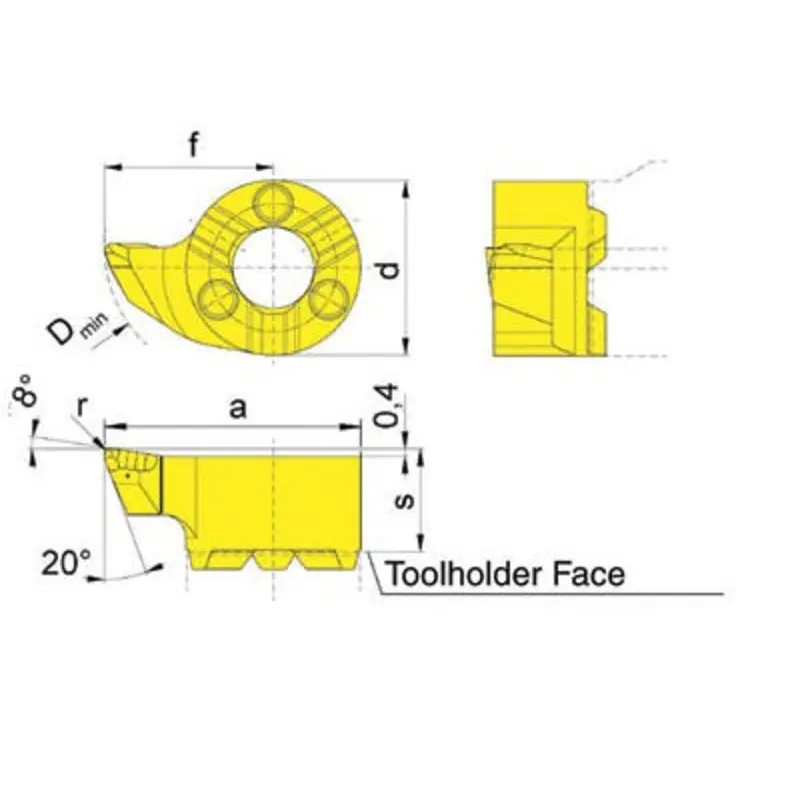 Horn RS114.1890.R4 TH35 Boring and Profiling Insert