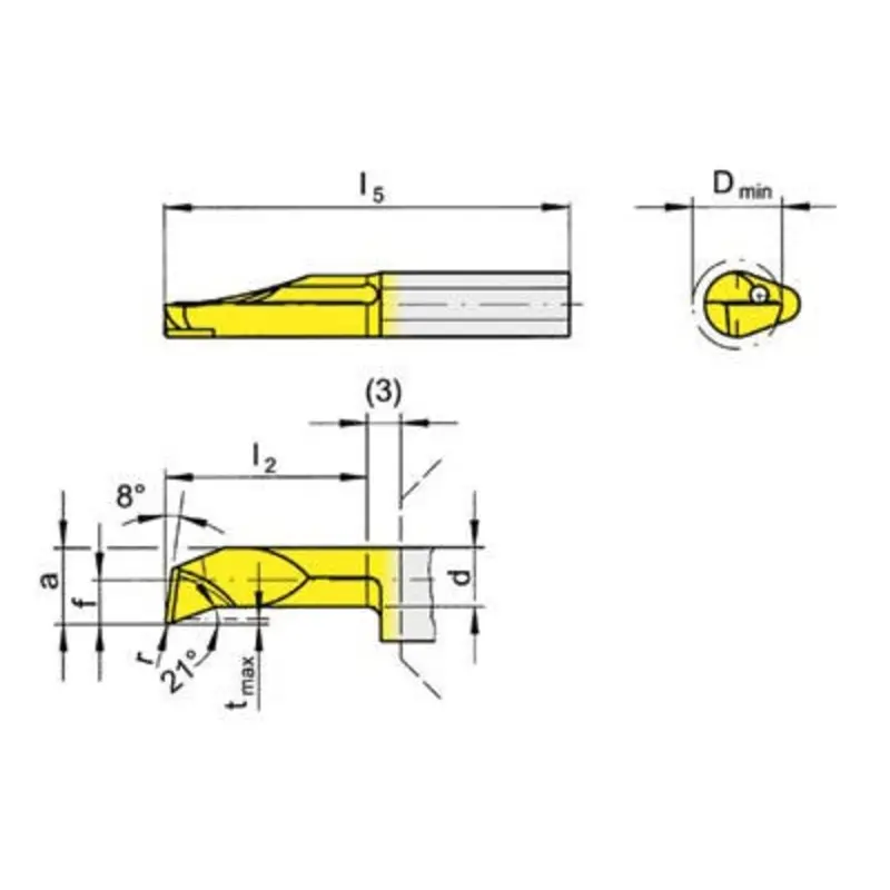 Horn R105.1809.1.2 TN35 Boring and Profiling Insert