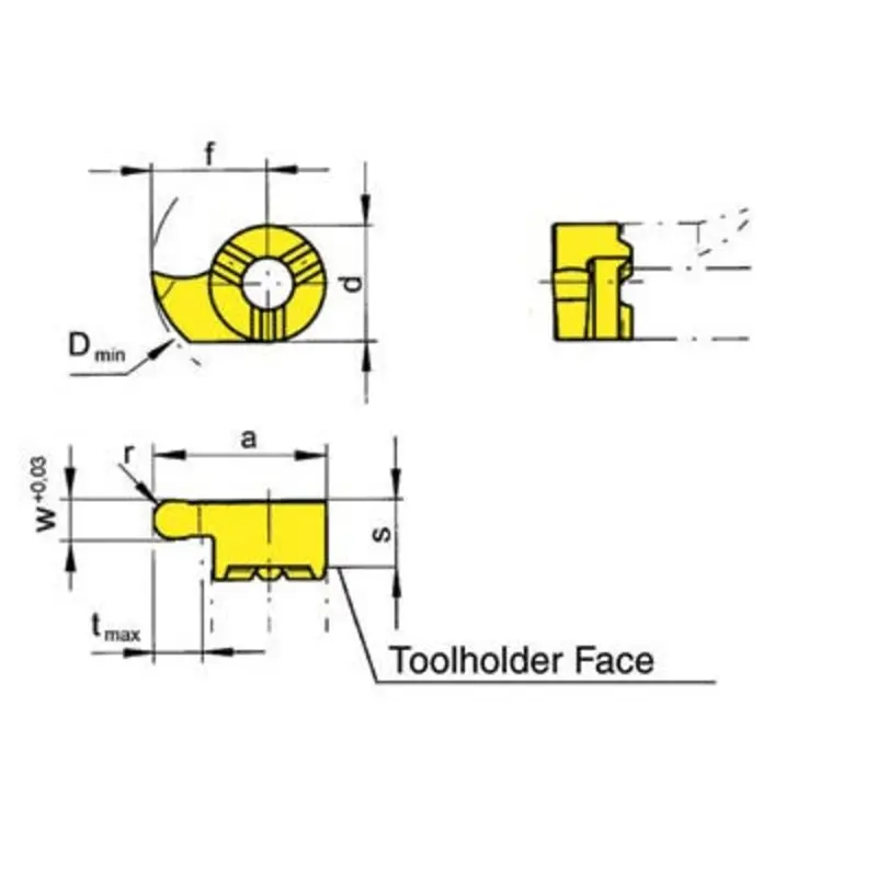 Horn R114.0011.22 TN35 Grooving Insert