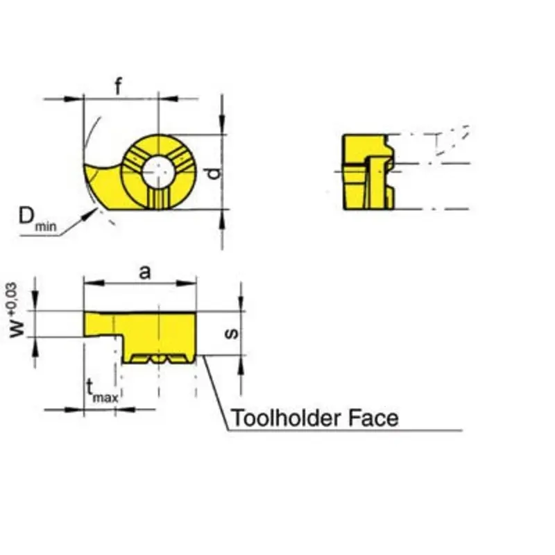 Horn L114.0300.1.02 TN35 Grooving Insert